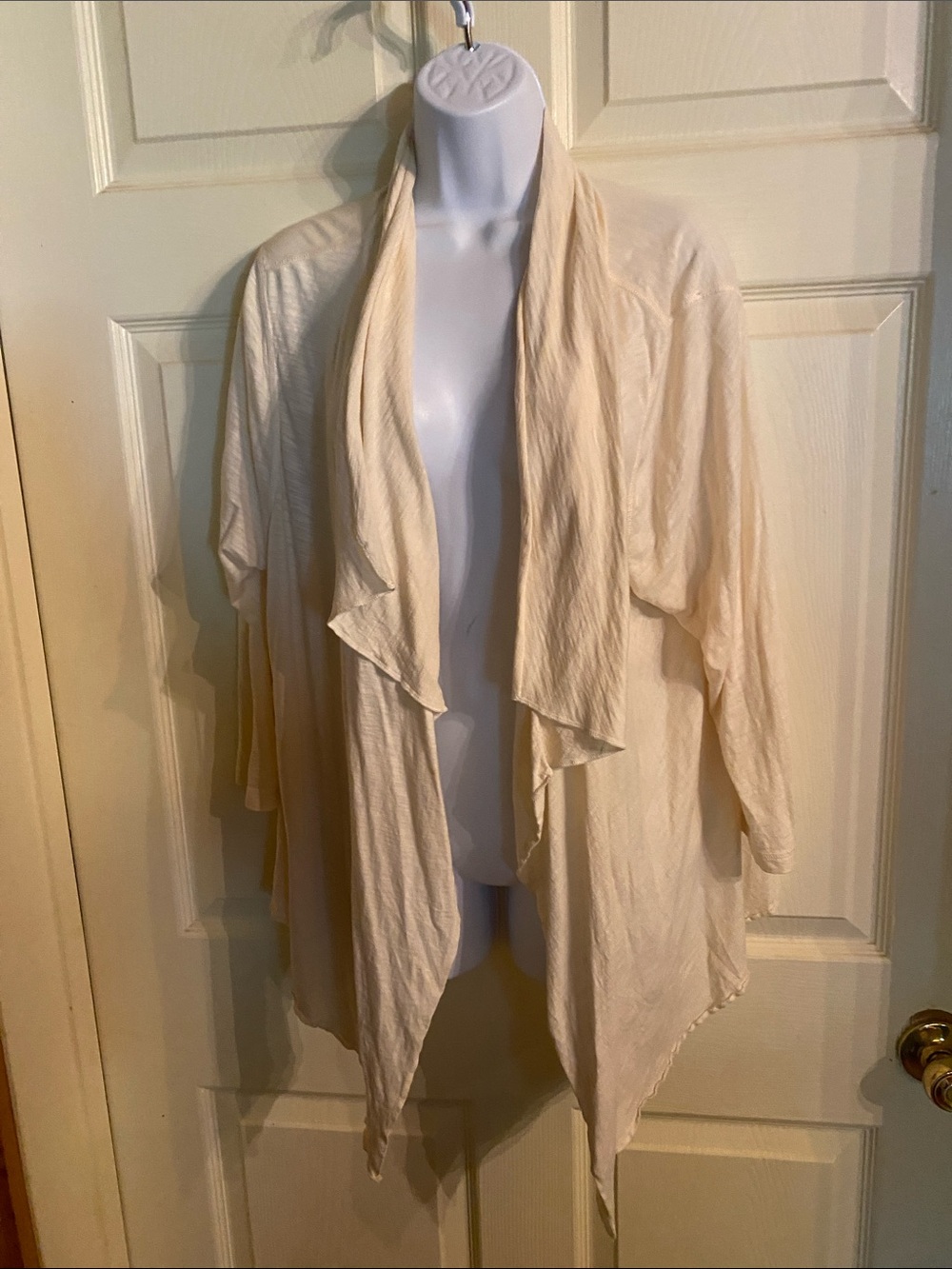 The North Face Cream Draped Open-Front Women's Cardigan xl